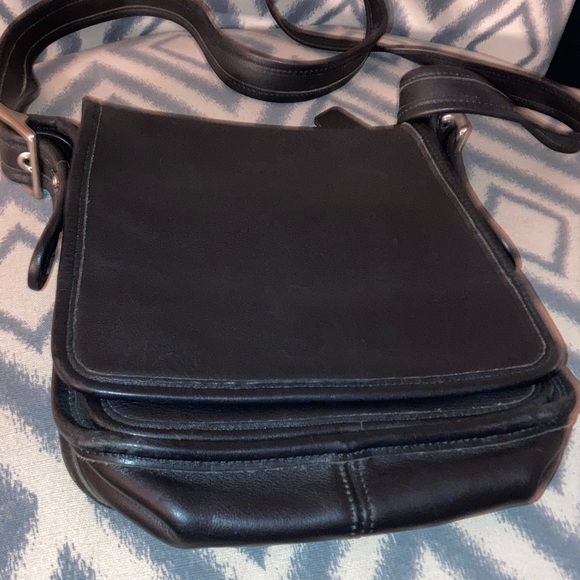 Coach Black Leather Crossbody Bag